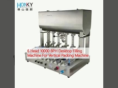6 Hoofd 10000 BPH Desktop Filling Machine Voor Verticale Verpakkingsmachine