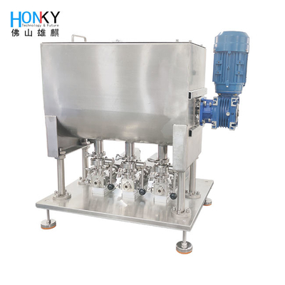 Multiple Heads Servo Motor Driven High Precision Piston Pump With Mix Hopper For High Viscosity Material Quantative Packing
