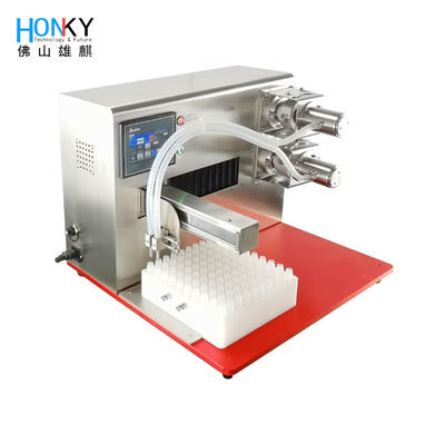 Small 20ml Vape Oil Filling Machine With Double Head Three Axis Positioning