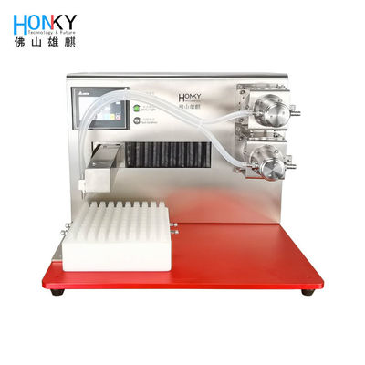 Small 20ml Vape Oil Filling Machine With Double Head Three Axis Positioning