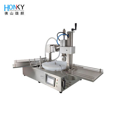 Desktop 5ml Vial Liquid Automatic Filling And Capping Machine With Air Crimping Funcion For Small Business Using