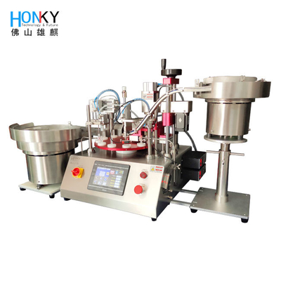 Desktop Automatic 40BPM Liquid Filling And Capping Machine With Ceramic Piston Pump For 2ml Bottle Packing
