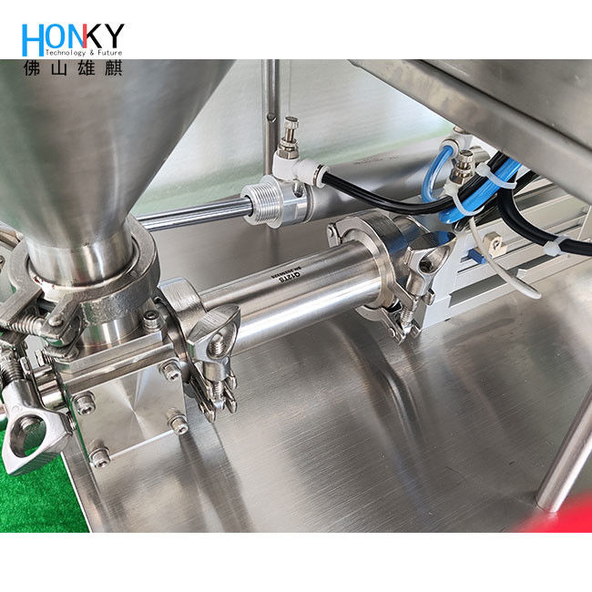 Desktop Transportband Type Huidverzorgingscrème Fles Afvulmachine Met Q-R Keramische Zuigerpomp Voor Kleine Batch Verpakking