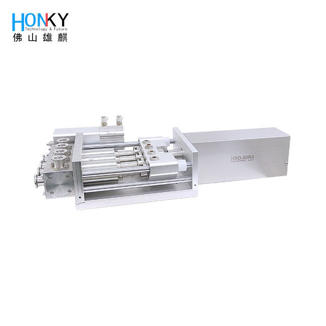 Meerdere koppen keramische vulpomp met 0.4 kW vermogen en 1-10 ml tot 5-50 ml vulgrootte voor vloeistoffen met een hoge viscositeit