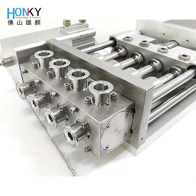 Meerdere koppen keramische vulpomp met 0.4 kW vermogen en 1-10 ml tot 5-50 ml vulgrootte voor vloeistoffen met een hoge viscositeit