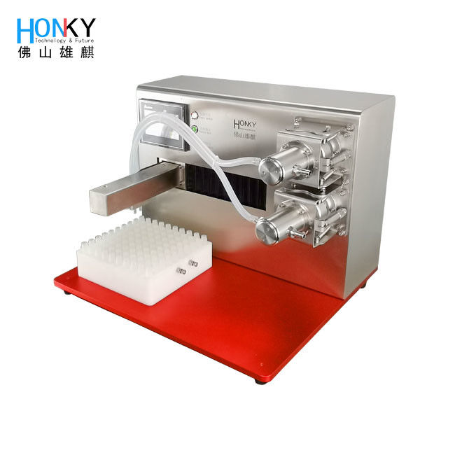 Small 20ml Vape Oil Filling Machine With Double Head Three Axis Positioning
