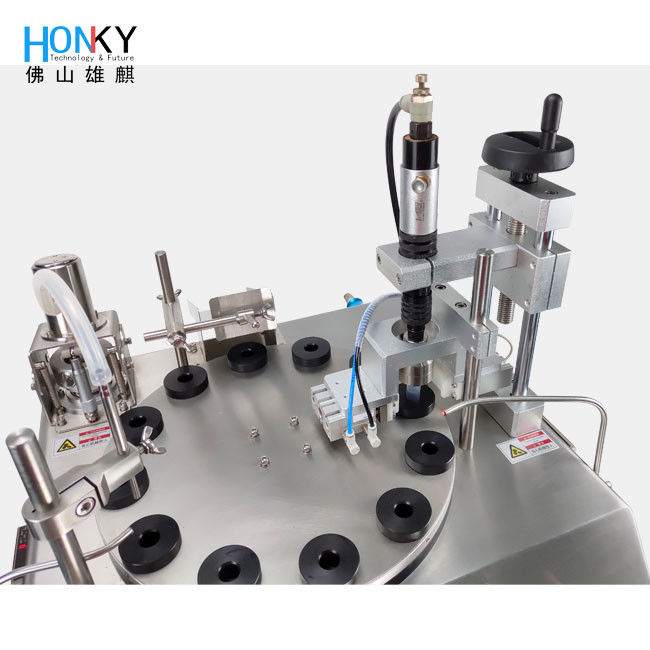 Desktop Semi-Automatic Vape Oil Liquid Filling And Capping Machine With Ceramic Piston Filling Pump System For Oil Fill