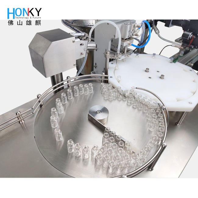 Automatic Small Size Forzen Dry Liquid Vial Filling Machine With Plug Adding Automatic For Frozen Dry Pre-filling