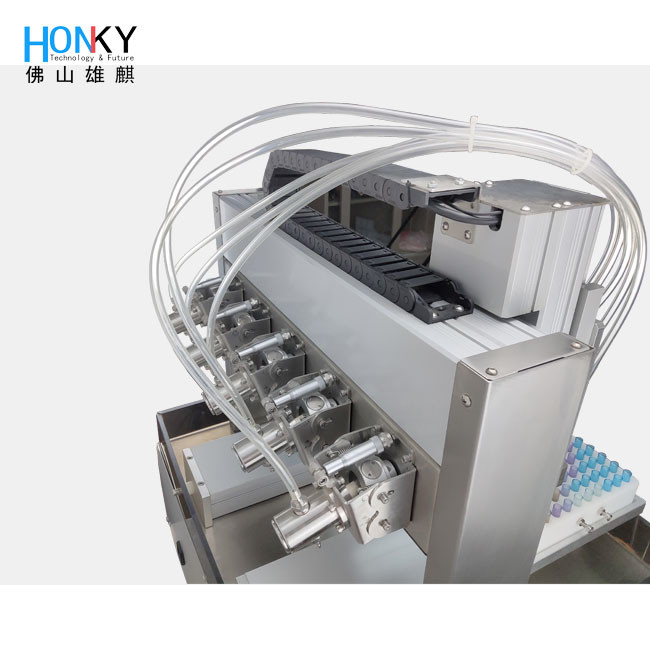 Desktop high speed essential oil filling machine with ceramic pump for cosmetic bottle packing
