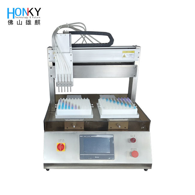 Desktop high speed essential oil filling machine with ceramic pump for cosmetic bottle packing