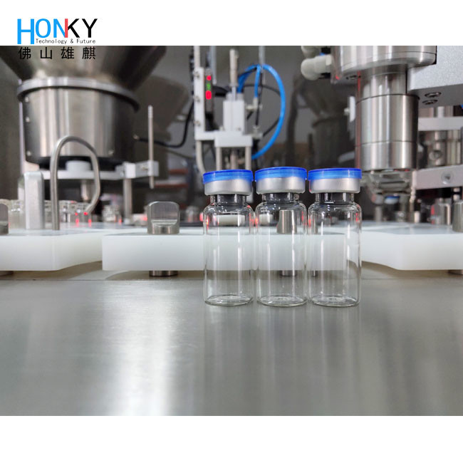 Full Autoamtic Penicillin Glass Vial Filling And Capping Machine With Small Compact Size For The Clean Workship Using
