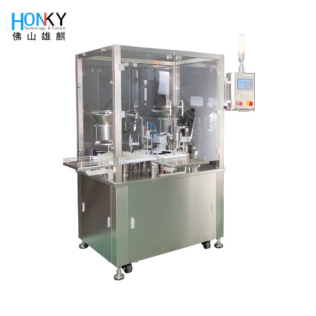 Full Autoamtic Penicillin Glass Vial Filling And Capping Machine With Small Compact Size For The Clean Workship Using