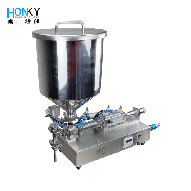 Full Electric 1800 BPH Piston Liquid Filling Machine Desktop Design