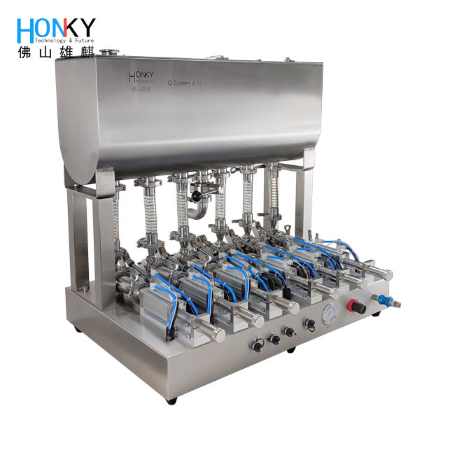 6 Line 200g Maya Paste Filling Machine With High Precision Piston Pump For Bag Packing Machine Using