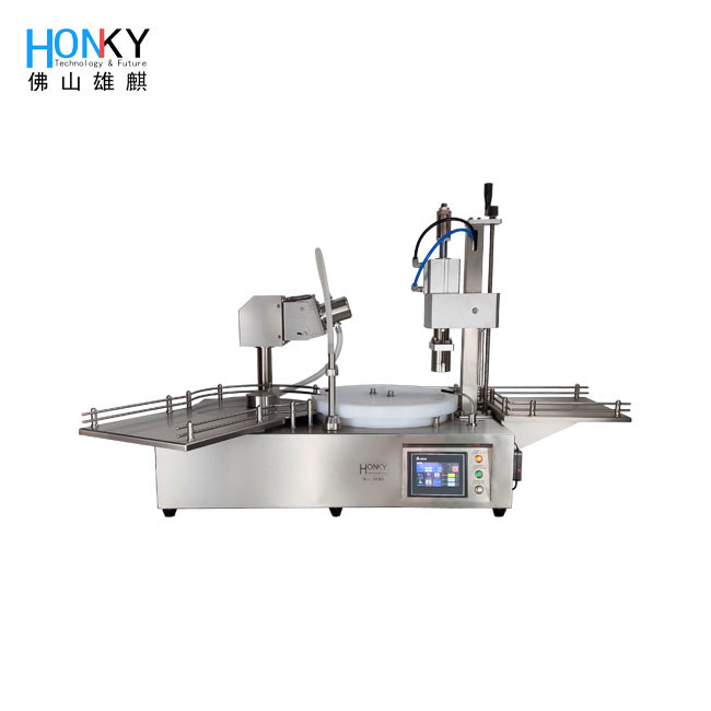 Automatic 10ml Glass Vial Filling Capping Machine 600W  25BPM