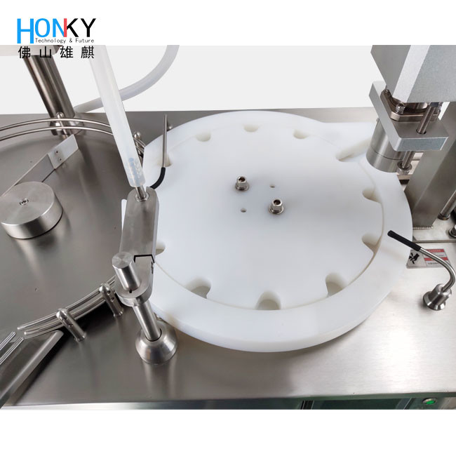 Desktop 5ml Vial Liquid Automatic Filling And Capping Machine With Air Crimping Funcion For Small Business Using