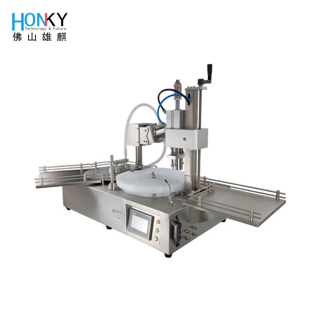 Desktop 5ml Vial Liquid Automatic Filling And Capping Machine With Air Crimping Funcion For Small Business Using