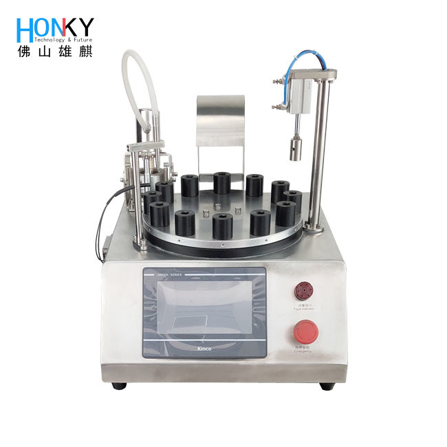 2400PCS Per Hour E - Liquid Tube Filling Machine With High Precision Pump For Vape Oil