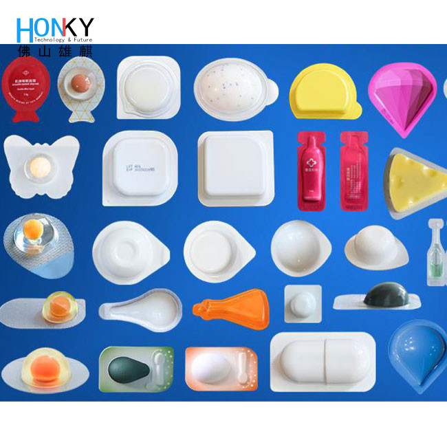 Automatic Thermoforming DPP80 Automatic Liquid Honey Butter Sauce Blister Packing Machine For Food