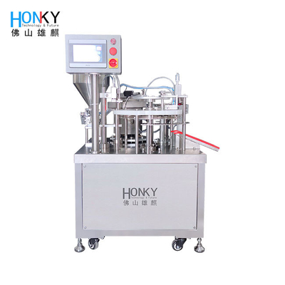 Rotary Type High Viscosity Paste Syringe Tube Filling And Capping Machine Volledig Automatisch 35Bpm