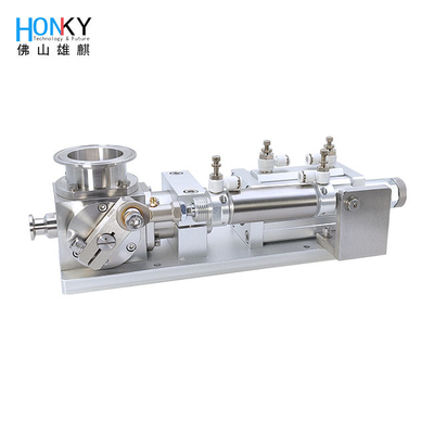 Air Driven Manual Adjustment OEM Rotary Valve Pneumatic Piston Filling Pump Met OEM-service voor het vullen van crème lotion