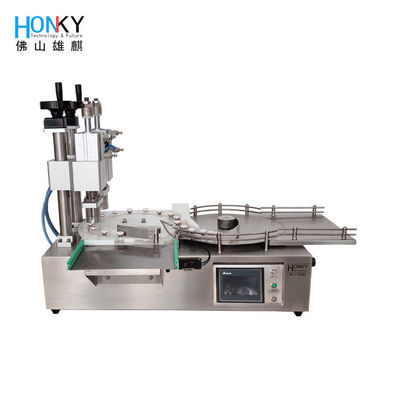 Desktop Double Head Vial Capping Machine Met Air Crimping Voor Frozen-Dry Powder Vial Crimping