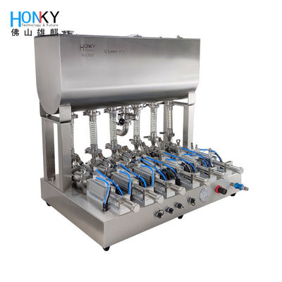 Multiple Lines Paste Filling Machine 50g Paste Filling Pump met hoge vulnauwkeurigheid voor crème lotion
