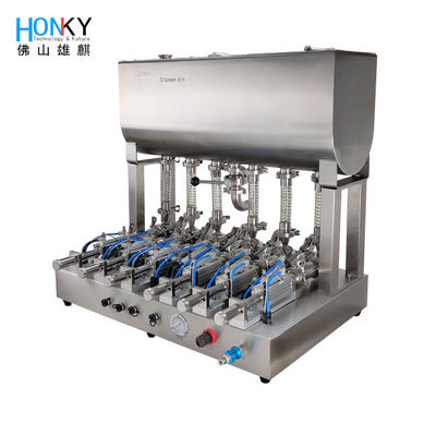 6 hoofd 10000 BPH Desktop het Vullen Machine voor Verticale Verpakkingsmachine