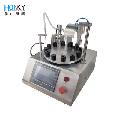 Mini Size Desktop Flask Filling And Capping Machine Met Schimmel Aanpassing Voor Parfum Proef Liquid Filling High Precision