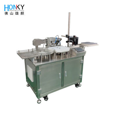 Clean Bench Type Lab met behulp van vloeibare flacon vul- en dekselmachine met keramische zuigerpomp voor bevroren droog poeder vul