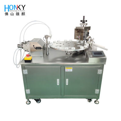 Desktop Double Head flessen vulmachine met hoge vulprecisie pomp voor klein volume flessen verpakken