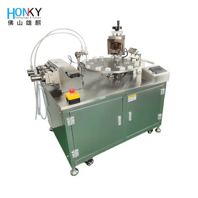 Automatische machine voor het vullen en afdekken van flessen met bio-reagentia met een hoge precisie pomp voor bio-reagentia