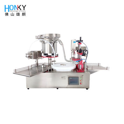 Desktop Automatische 15 ml essentiële olie flessen vul- en dopmachine met dop voedingsfunctie