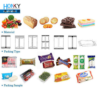 55pcs/M Filling Packing Machine Premade Ritssluiting die Zakkorrel Sugar Salt Rice Grain opstaan