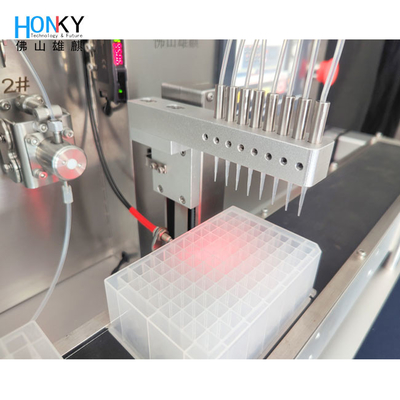 De schone Bankpcr de Reagensdesktop van de Buisstrook Bio het Vullen Machine voor Lijntype 96 plateert diep goed